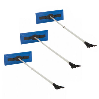Snow Joe 3 Pack Windshield Ice Scraper, Car Window Snow Removal Broom for Winter