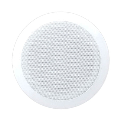 Pyle PDIC51RD 5.25 Inch Round White In Ceiling Wall Flush Speakers (6 Pack)