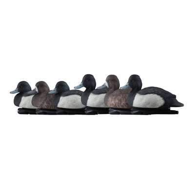 Avian X Top Flight Blue Bill Duck Hunting Floater Decoys, Black & Brown (6 Pack)