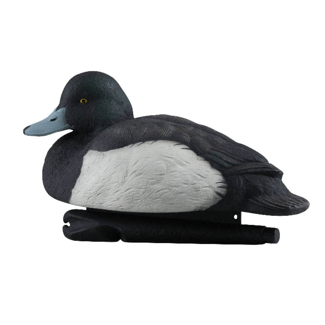 Avian X Top Flight Blue Bill Duck Hunting Floater Decoys, Black & Brown (6 Pack)