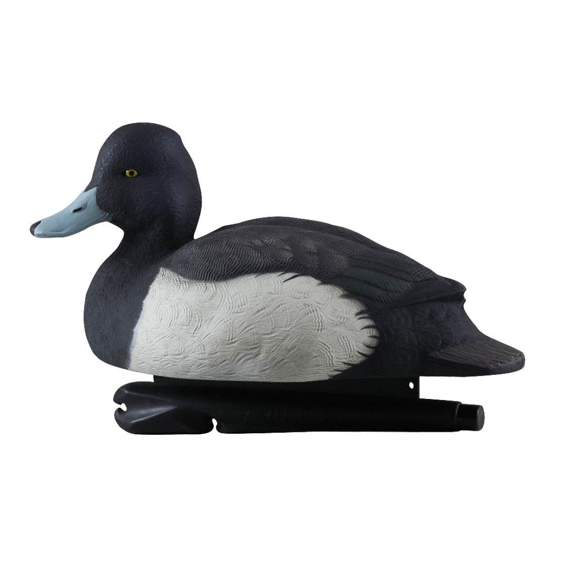 Avian X Top Flight Blue Bill Duck Hunting Floater Decoys, Black & Brown (6 Pack)
