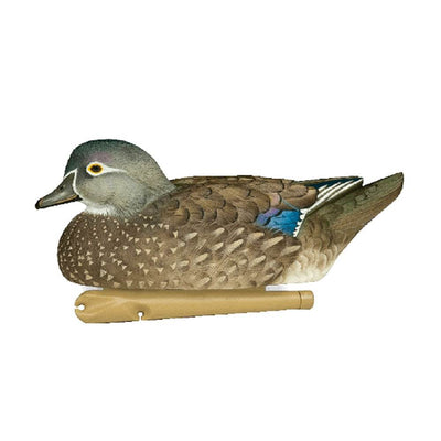 Avian X Top Flight Wood Duck & Mallard Hunting Floater Decoys, Green (6 Pack) - VMInnovations