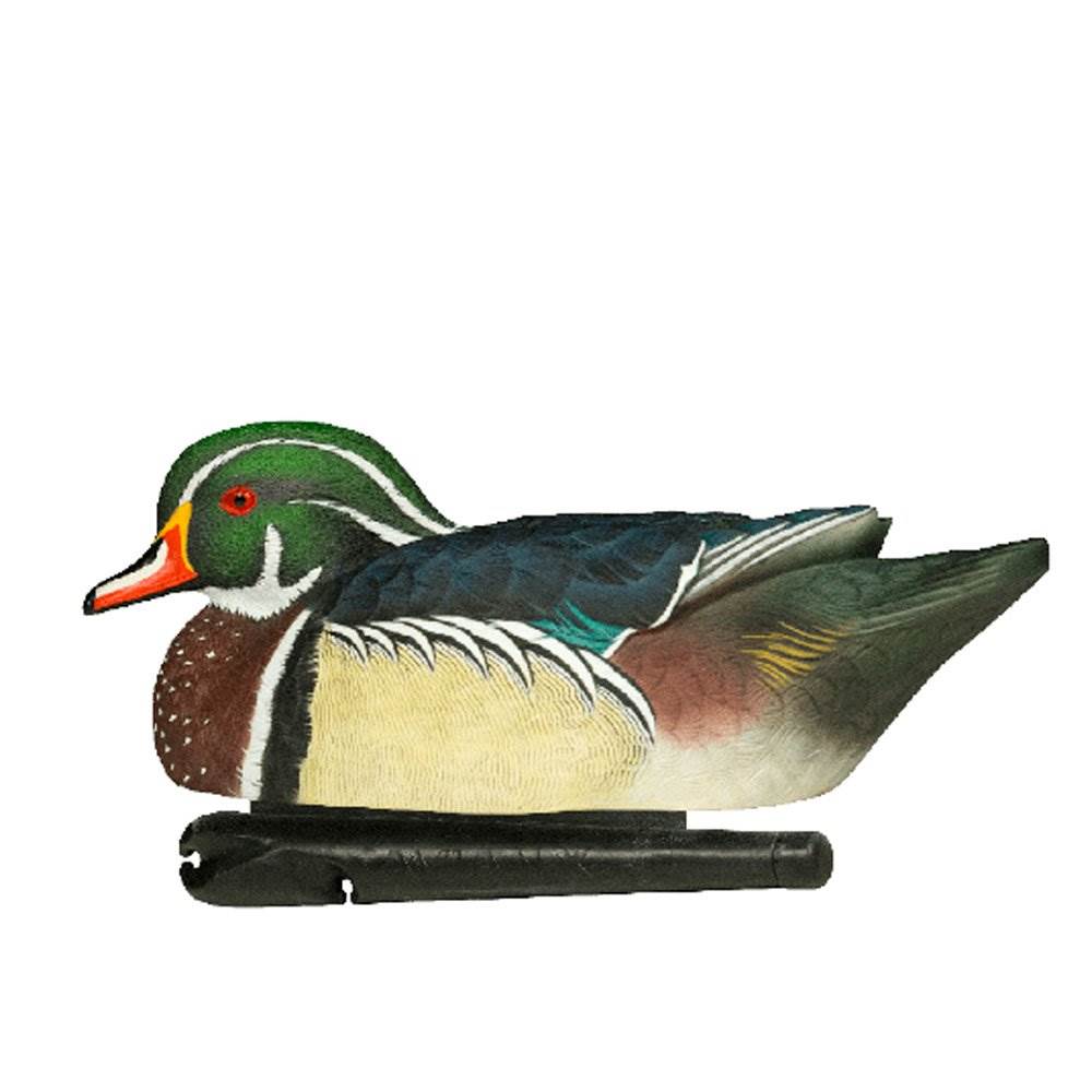 Avian X Top Flight Wood Duck & Mallard Floater Decoys, Green (6pk) (Open Box)