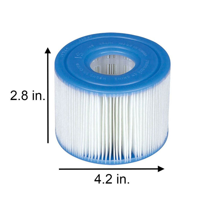 Intex Removable Slip-Resistant Seat For Inflatable Pure Spa Hot Tub + Filters