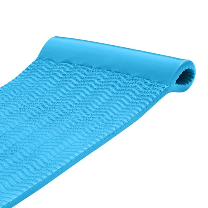 TRC Recreation Serenity 70 In. Foam Mat Lounger Pool Float, Marina Blue (2 Pack)