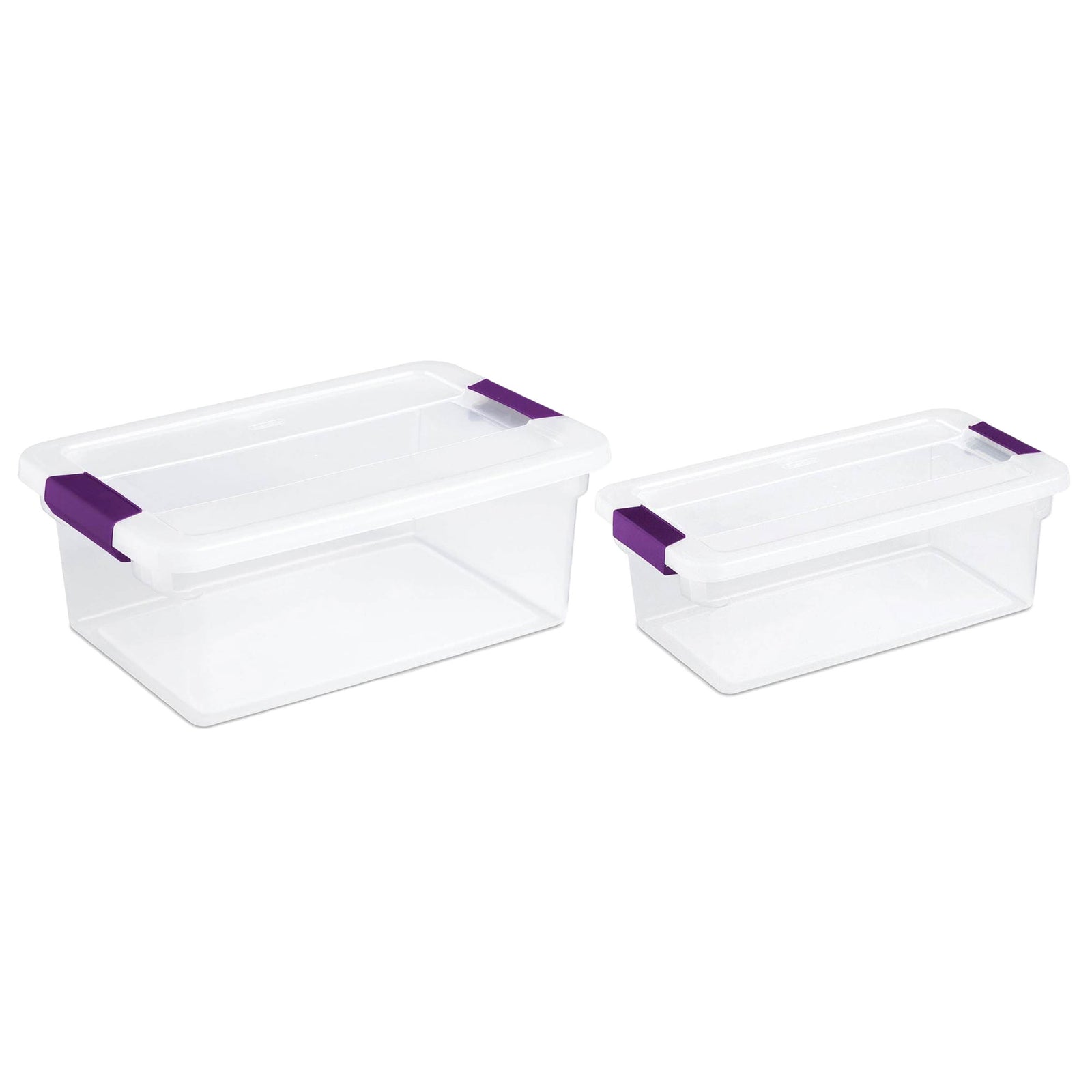 Sterilite 15 Quart Storage Tote, 12 Pack, and 6 Quart Storage Tote, 12 Pack - VMInnovations