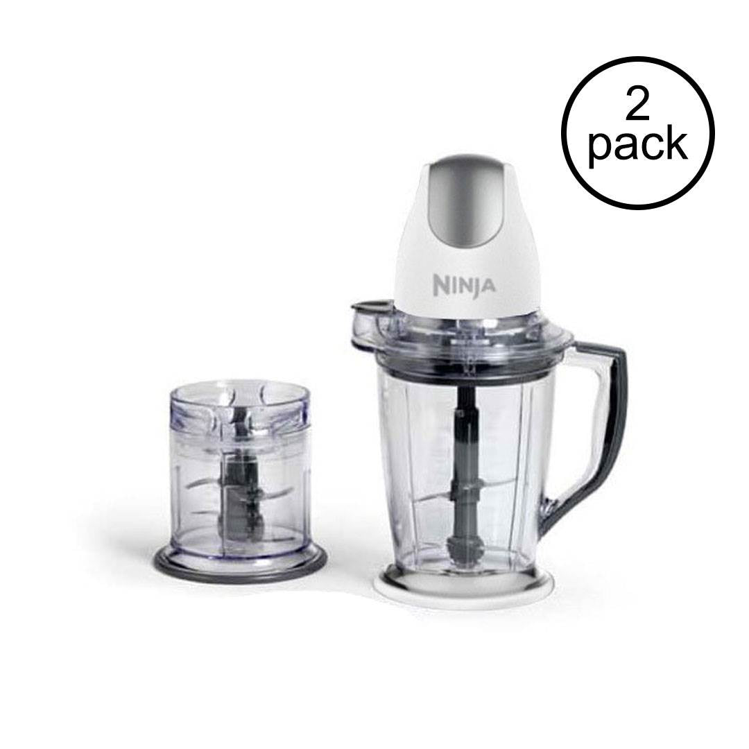 Ninja QB900BWH Master Prep Quad-Blade Blender Mixer & Food Processor (2 Pack)