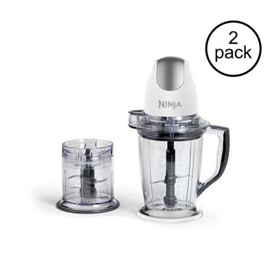Ninja QB900BWH Master Prep Quad-Blade Blender Mixer & Food Processor (2 Pack)