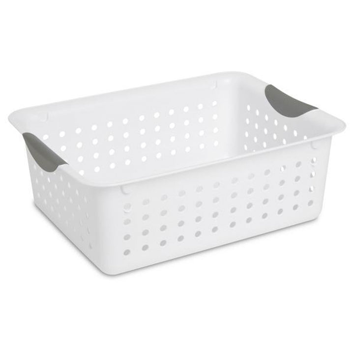 Sterilite Medium & Small Ultra Plastic Storage Bin Organizer Basket (12 Pack)