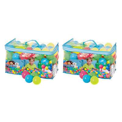 Bestway 93510E Plastic Play Balls for Kids 12 Months to 5 Years Old (200 Count)