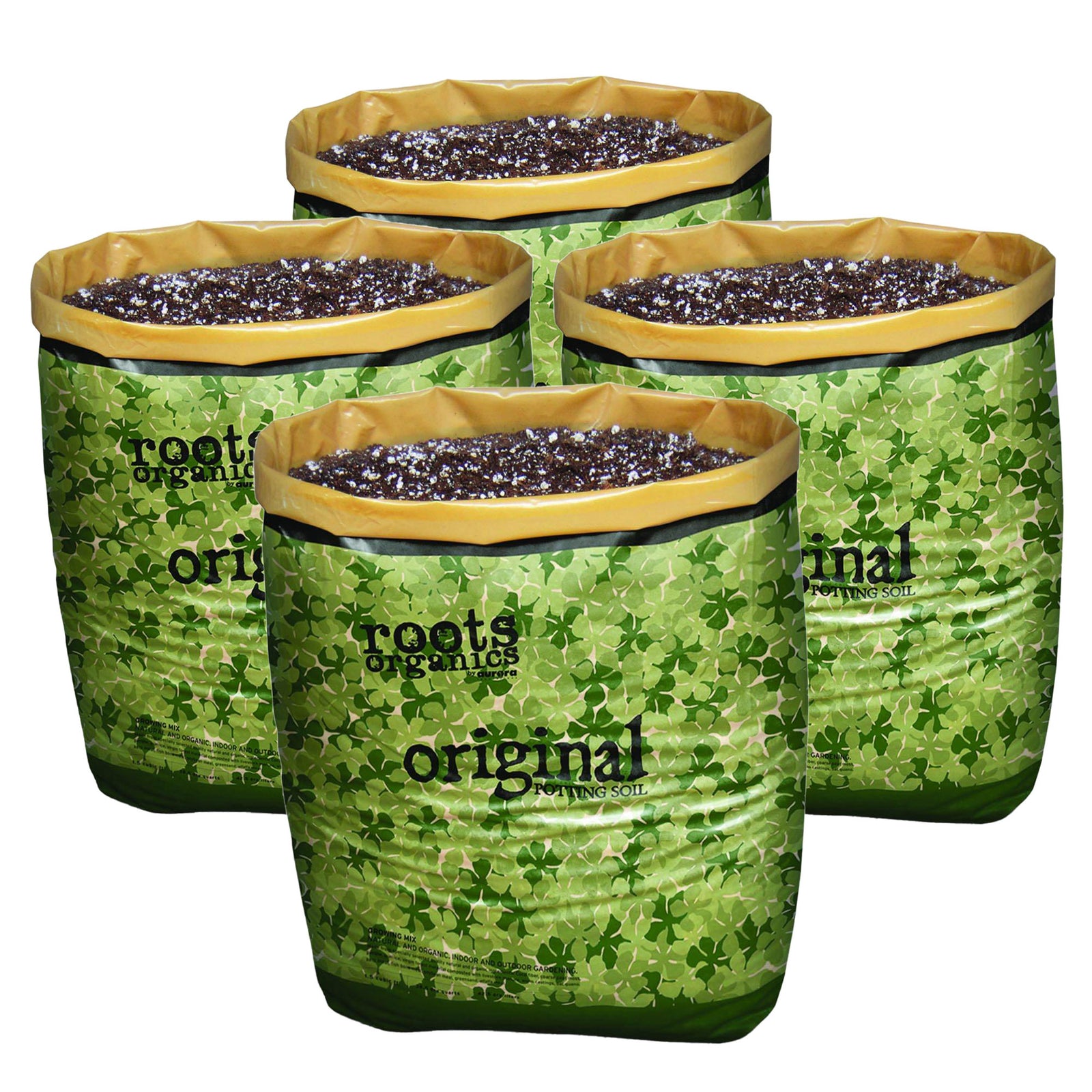Roots Organics Hydroponic Gardening Coco Fiber Potting Soil, 1.5 cu ft (4 Pack) - VMInnovations