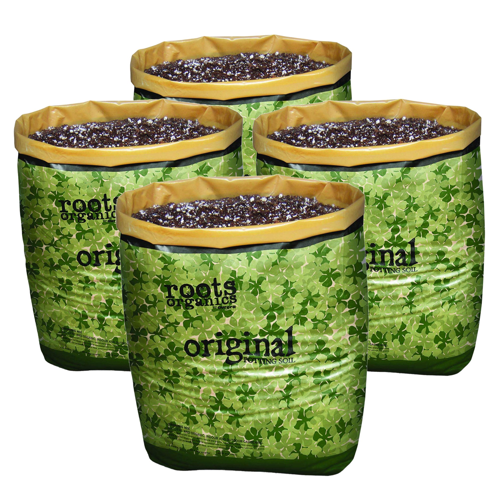 Roots Organics Hydroponic Gardening Coco Fiber Potting Soil, 1.5 cu ft (4 Pack) - VMInnovations