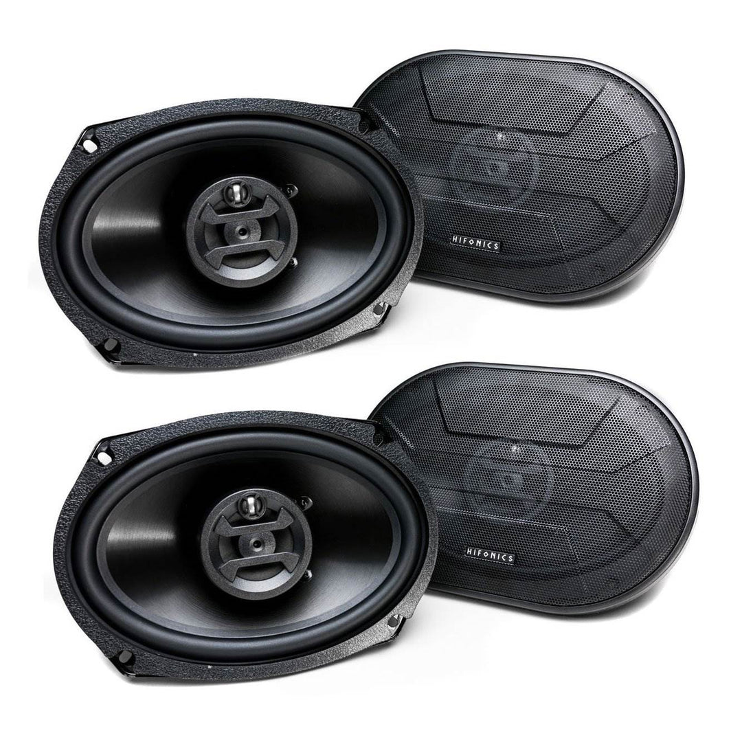 Hifonics Zeus 800 Watt 6 x 9 Inch 3 Way Car Audio Coaxial Speakers, 2 Pairs