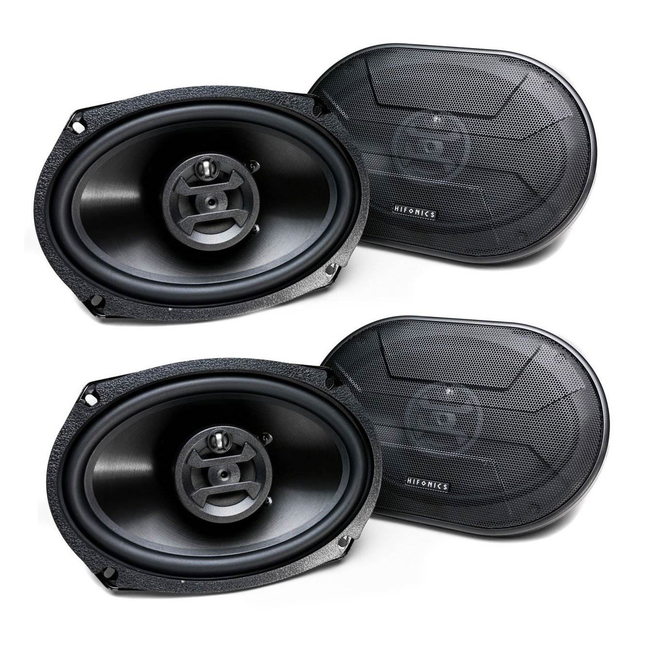 Hifonics Zeus 800 Watt 6 x 9 Inch 3 Way Car Audio Coaxial Speakers, 2 Pairs - VMInnovations