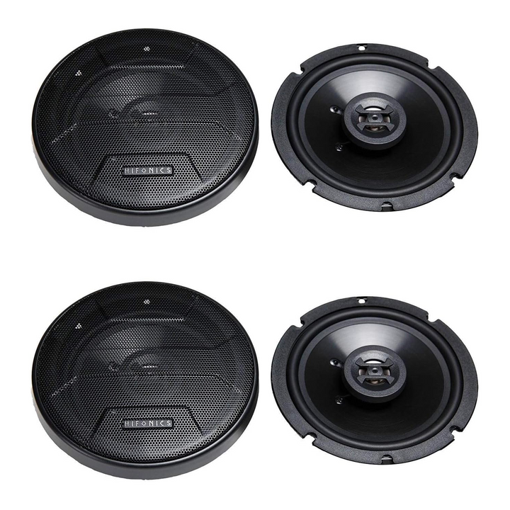 Hifonics Zeus ZS65CXS 6.5 Inch 3 Way 300W Shallow Coaxial Speakers, 2 Pair