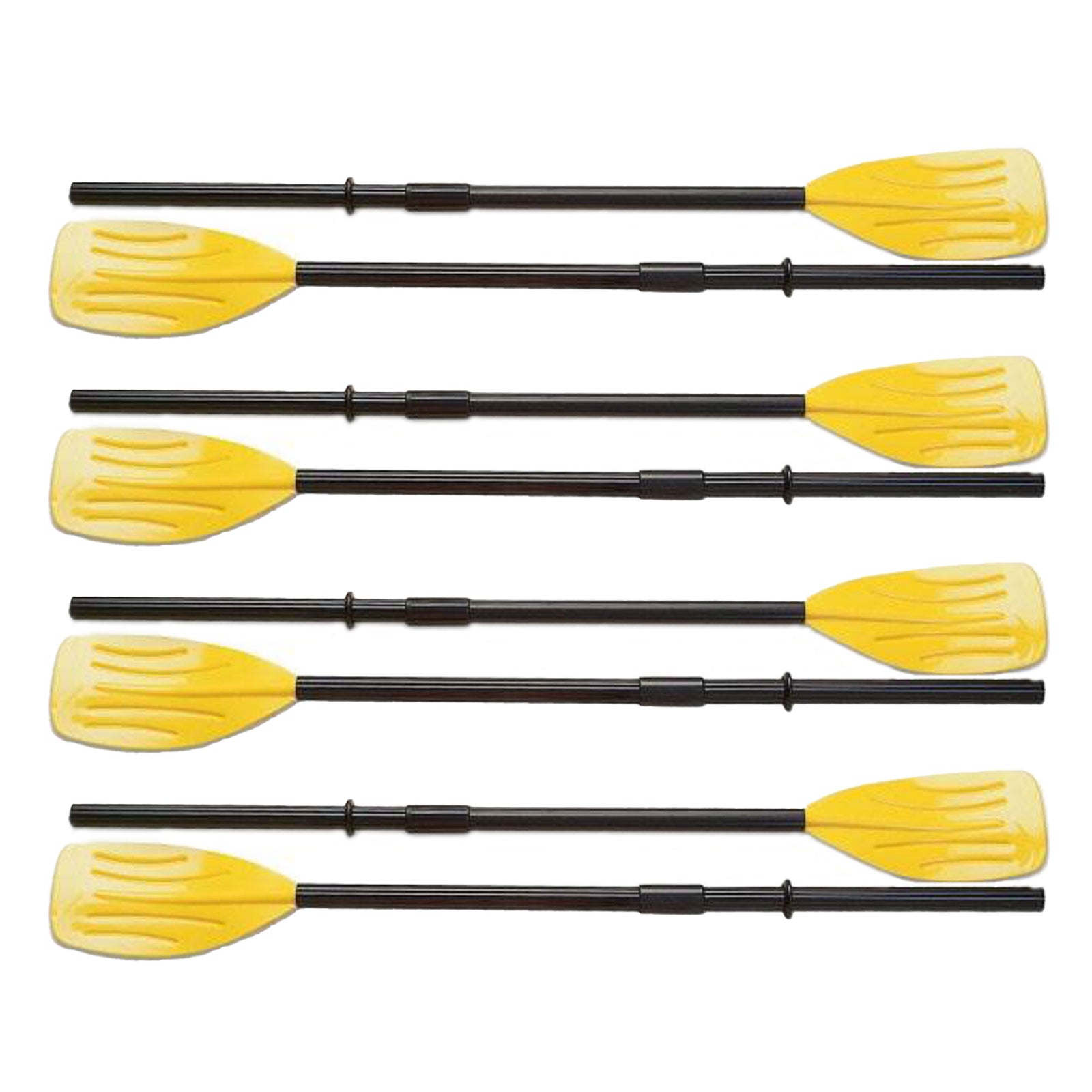Intex Set of 48" Paddles Plastic Ribbed French Oars for Inflatable Boat (4 Pack) - VMInnovations