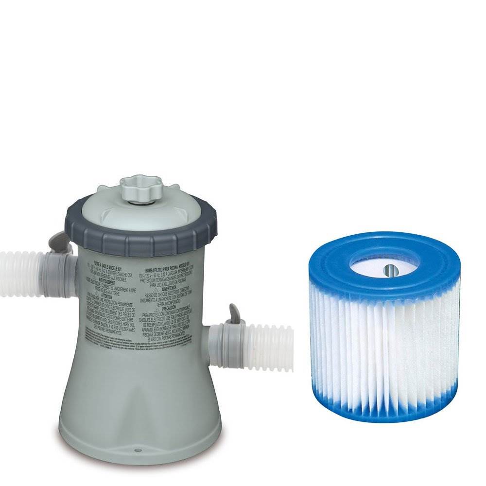 Intex Swimming Pool Cartridge Filter Pump + Filter Cartridge Replacement Type H - VMInnovations