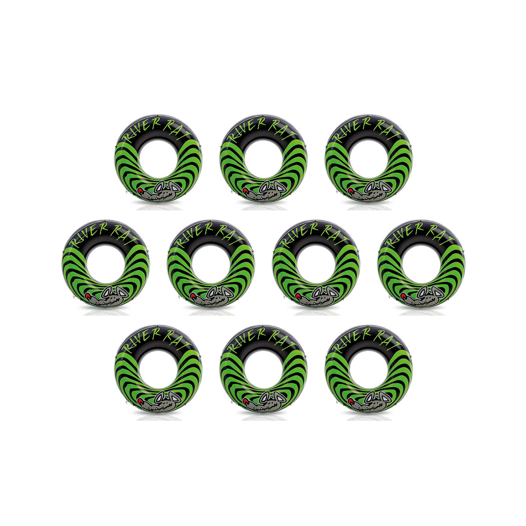 Intex River Rat 48-Inch Inflatable Tube Raft For Lake, Pool, or River (10 Pack)