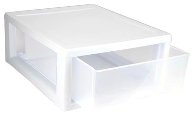 Sterilite 16 Qt Clear Stacking Storage Drawer Container (6 Pack) + 6 Qt (6 Pack) - VMInnovations