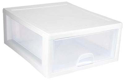 Sterilite 16 Qt Clear Stacking Storage Drawer Container (6 Pack) + 6 Qt (6 Pack) - VMInnovations