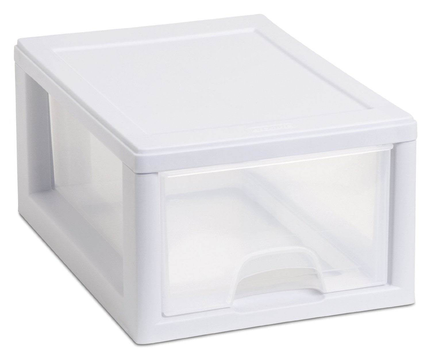 Sterilite 16 Qt Clear Stacking Storage Drawer Container (6 Pack) + 6 Qt (6 Pack) - VMInnovations