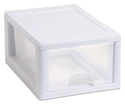 Sterilite 16 Qt Clear Stacking Storage Drawer Container (6 Pack) + 6 Qt (6 Pack) - VMInnovations