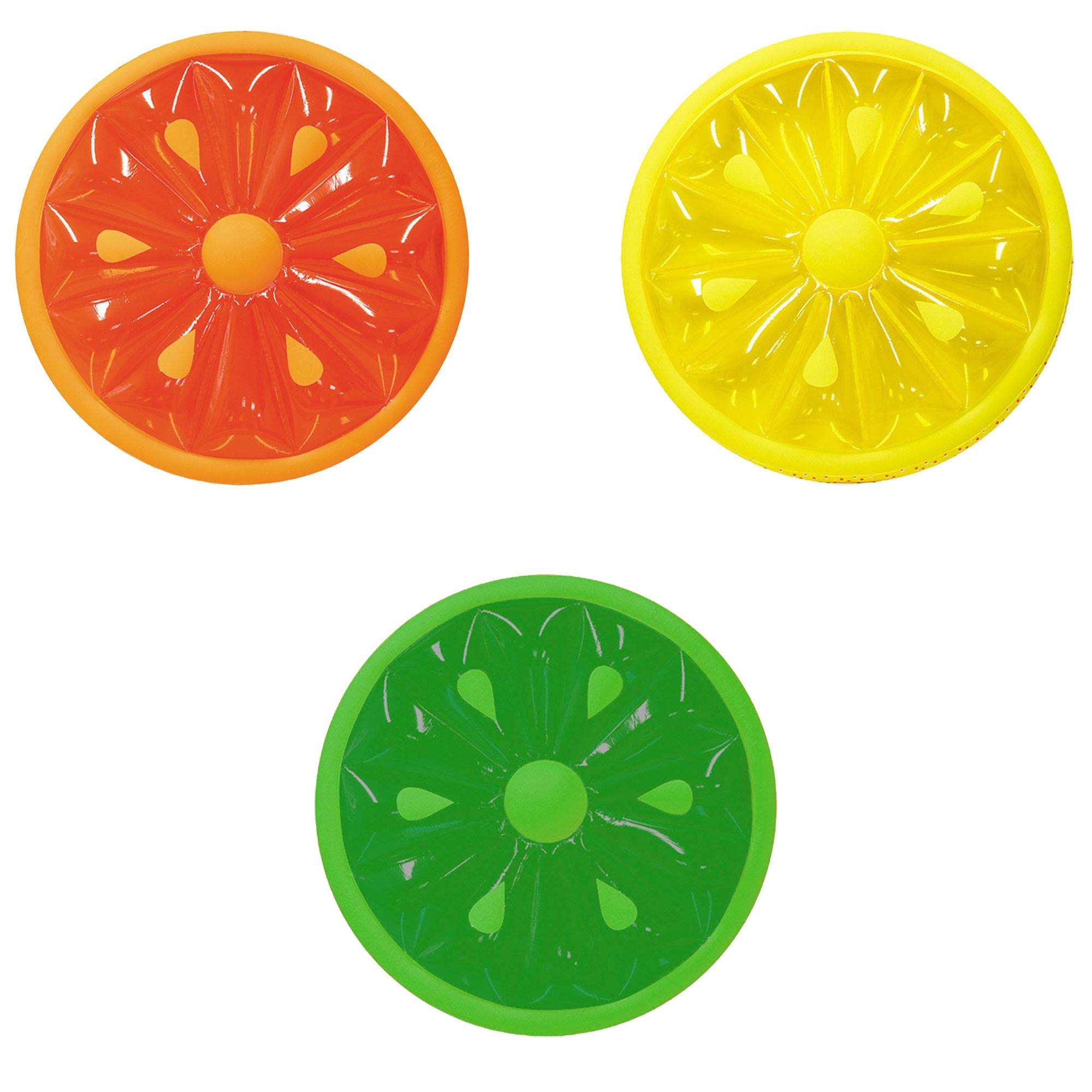 Swimline 60-Inch Inflatable Swimming Pool Orange, Lemon, & Lime Slice Float