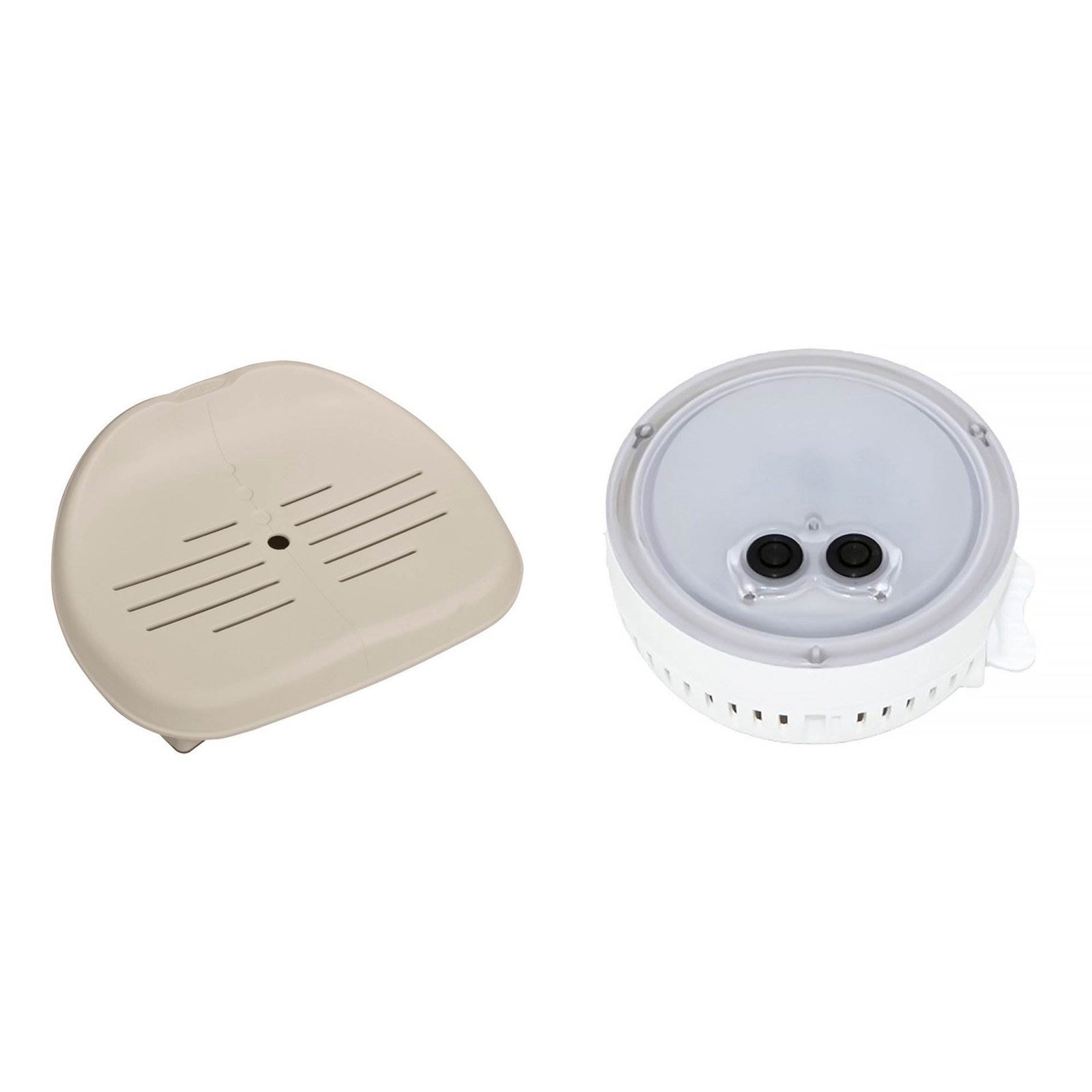Intex Seat For Inflatable PureSpa Hot Tub + Battery LED Light For Bubble Spa - VMInnovations