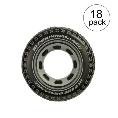 Intex Inflatable Giant Tire Tube Raft Float For Pool Lake Ocean River (18 Pack)