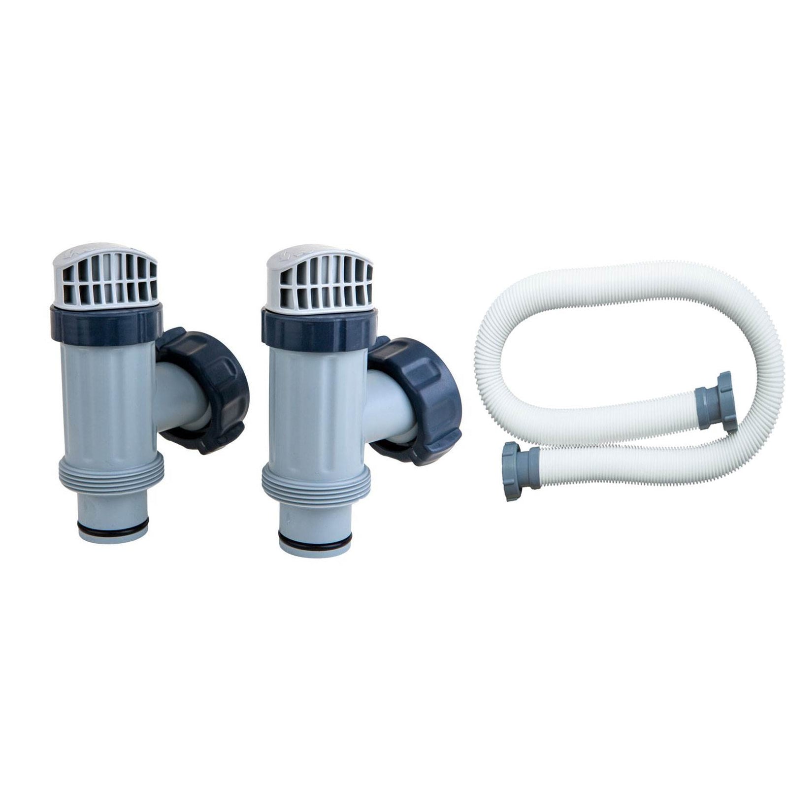Intex Plunger Valve Part (2 Pack) +1.5 Inch Pool Pump Replacement Hose (2 Pack) - VMInnovations