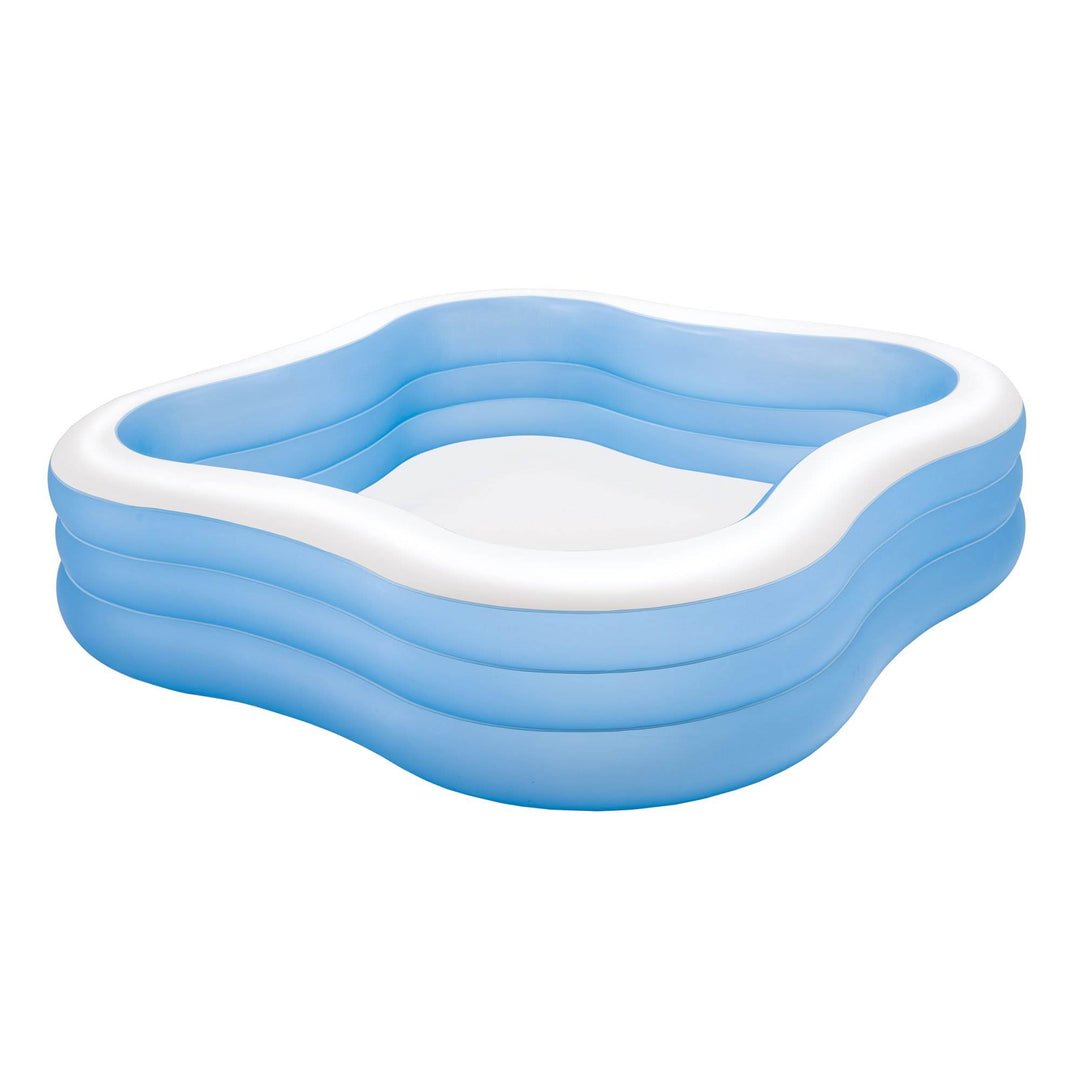 Intex 7.5ft x 7.5ft x 22in Swim Center Inflatable Above Ground Pool (2 Pack)