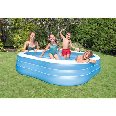 Intex 7.5ft x 7.5ft x 22in Swim Center Inflatable Above Ground Pool (2 Pack) - VMInnovations