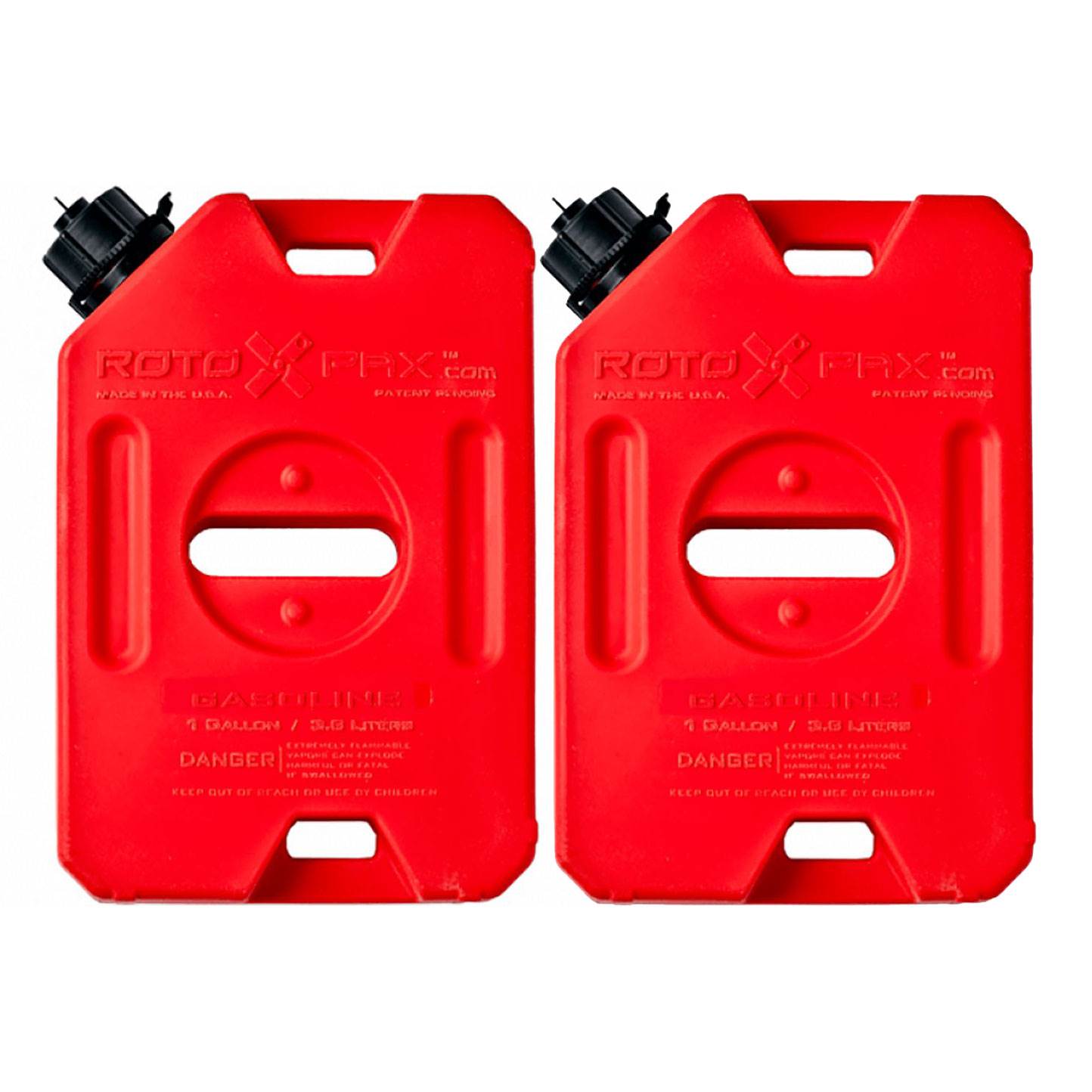 RotopaX Durable Leakproof 1 Gal EPA Safe Gasoline Container and Spout (2 Pack)