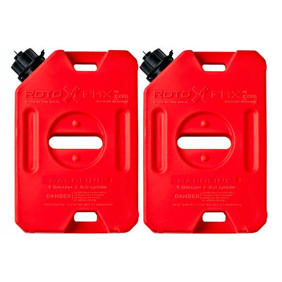 RotopaX Durable Leakproof 1 Gal EPA Safe Gasoline Container and Spout (2 Pack)