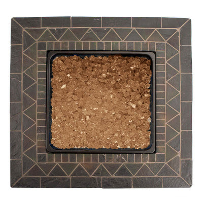 Endless Summer Decorative Push Button All Weather Outdoor Gas Fire Pit (2 Pack)