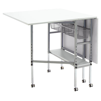 Studio Designs Sew Ready Hobby and Cutting Craft Desk Table w/ Drawers (2 Pack)