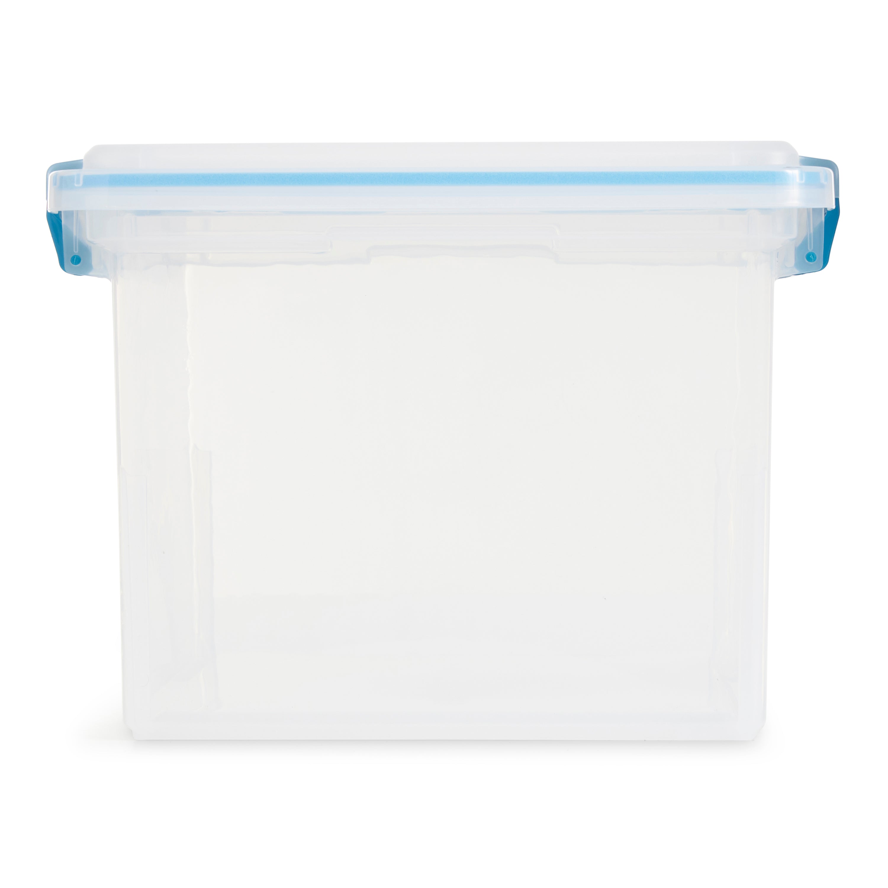Sterilite 32 Quart Clear Stacking Storage Container with Gasket Lid, 24 Pack