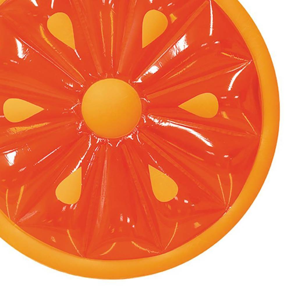 Swimline 60-Inch Inflatable Heavy-Duty Swimming Pool Orange Slice Float (2 Pack)