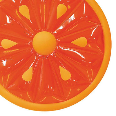 Swimline 60-Inch Inflatable Heavy-Duty Swimming Pool Orange Slice Float (2 Pack)