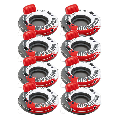 Intex River Run 53 Inch Inflatable Floating Tube Lake Pool Ocean Raft (8 Pack)
