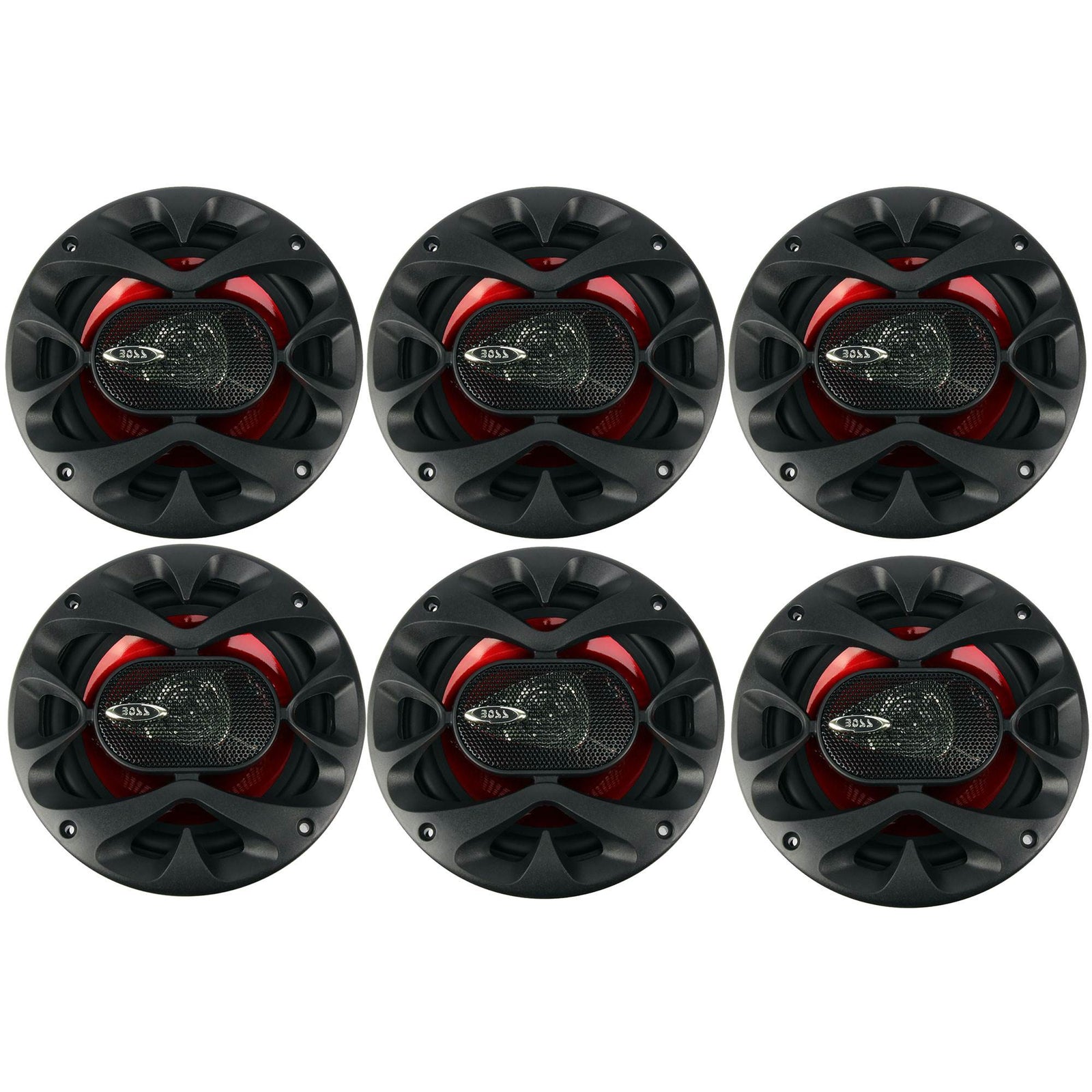 Boss 6.5 Inch 300 Watt 3-Way Car Coaxial Audio Stereo Speakers CH6530 (6 Pack) - VMInnovations