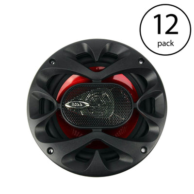 Boss 6.5 Inch 300 Watt 3-Way Car Coaxial Audio Stereo Speakers CH6530 (24 Pack)