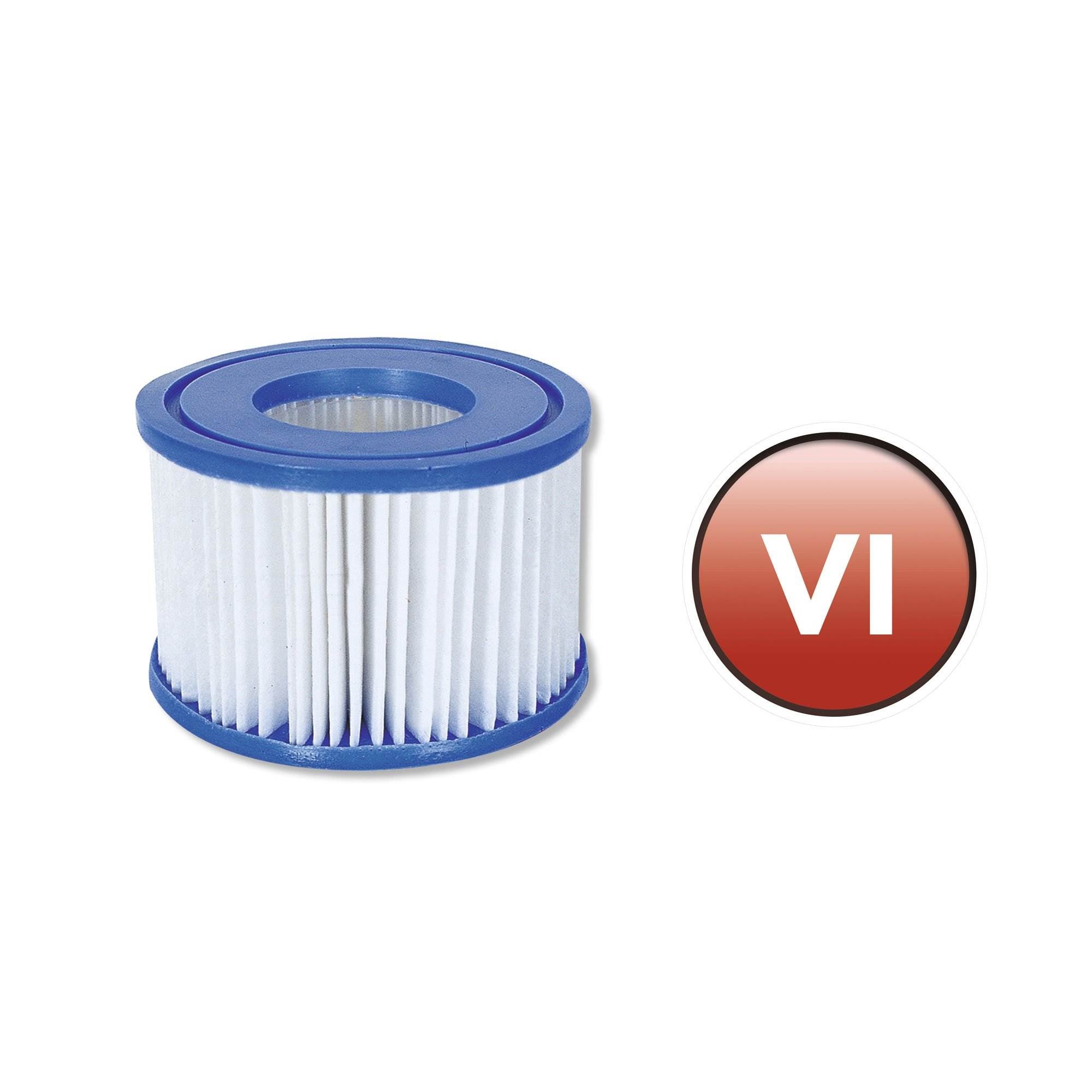 Bestway SaluSpa Hot Tub Filter Pump Type VI Replacement Cartridges (4 Pack) - VMInnovations