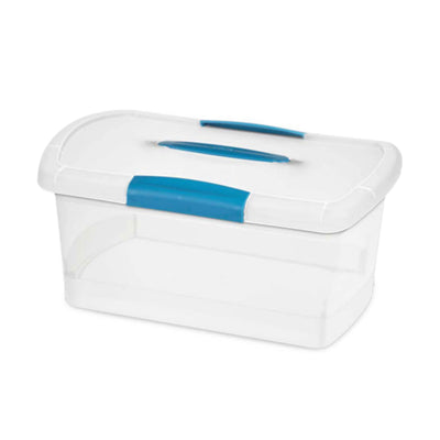 Sterilite Medium Nesting ShowOffs, Stackable Storage Bin with Latch Lid, 30 Pack - VMInnovations