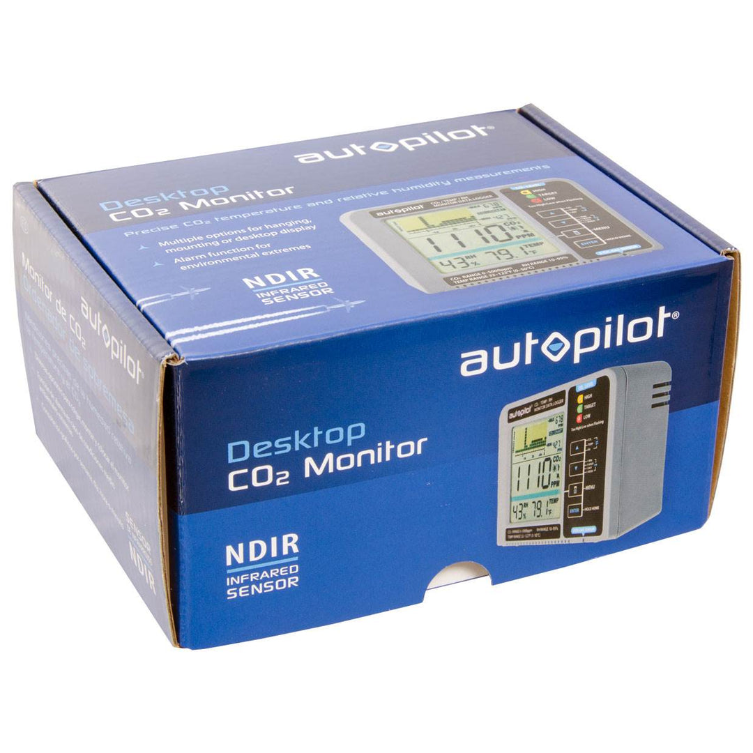 Autopilot APCEM2 Hydroponic CO2 RH Temperature Monitor and Data Logger (2 Pack)