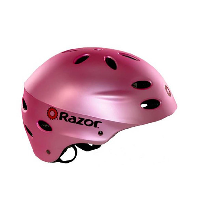 Razor V17 Youth Skateboard and Scooter Sport Helmet, Satin Pink | 97783 (2 Pack)
