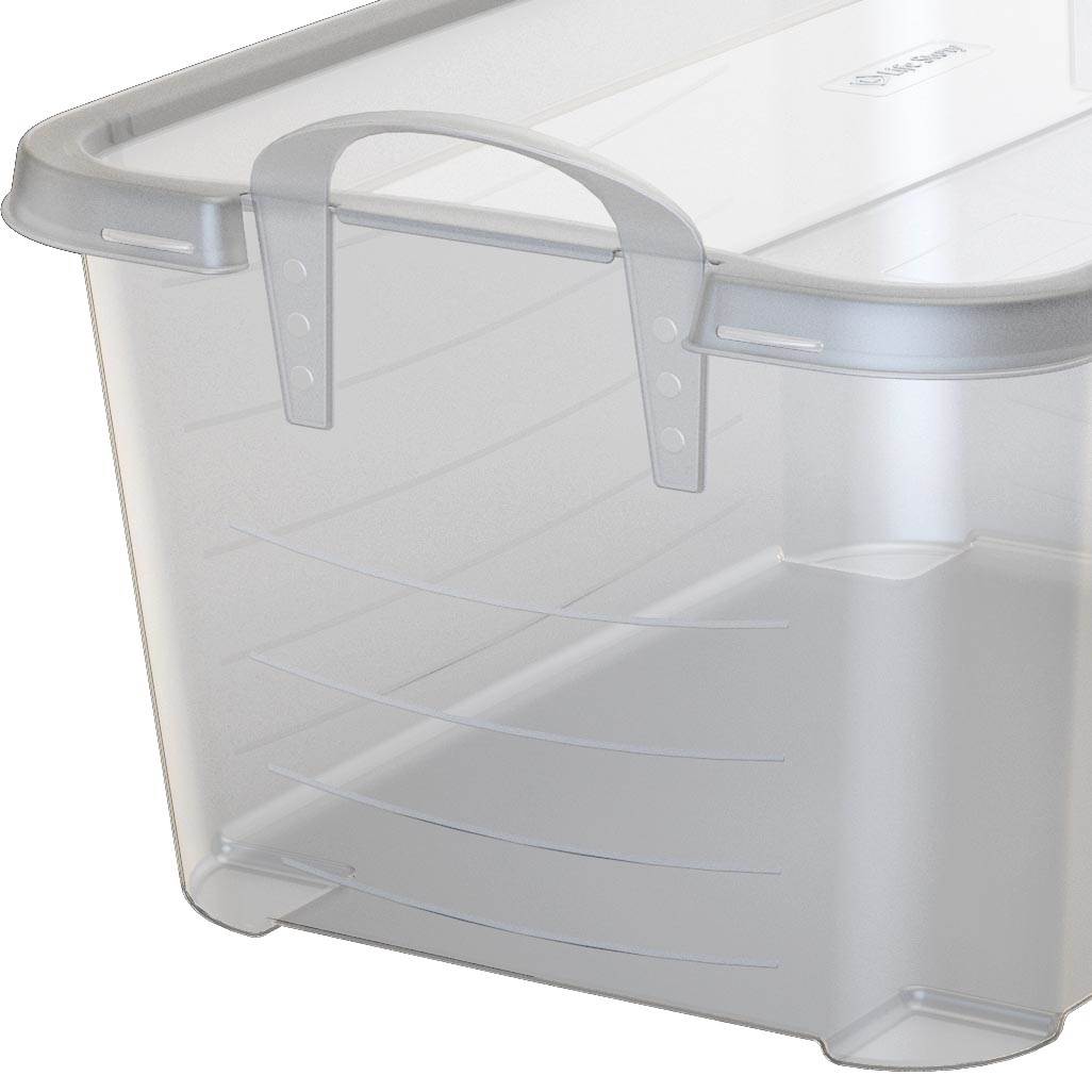 Life Story Clear Stackable Closet Organization & Storage Box, 55 Quart (24 Pack) - VMInnovations