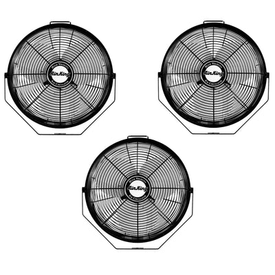 Air King 14" 1/20 HP 3-Speed Enclosed Pivoting Head Multi-Mount Fan (3 Pack)