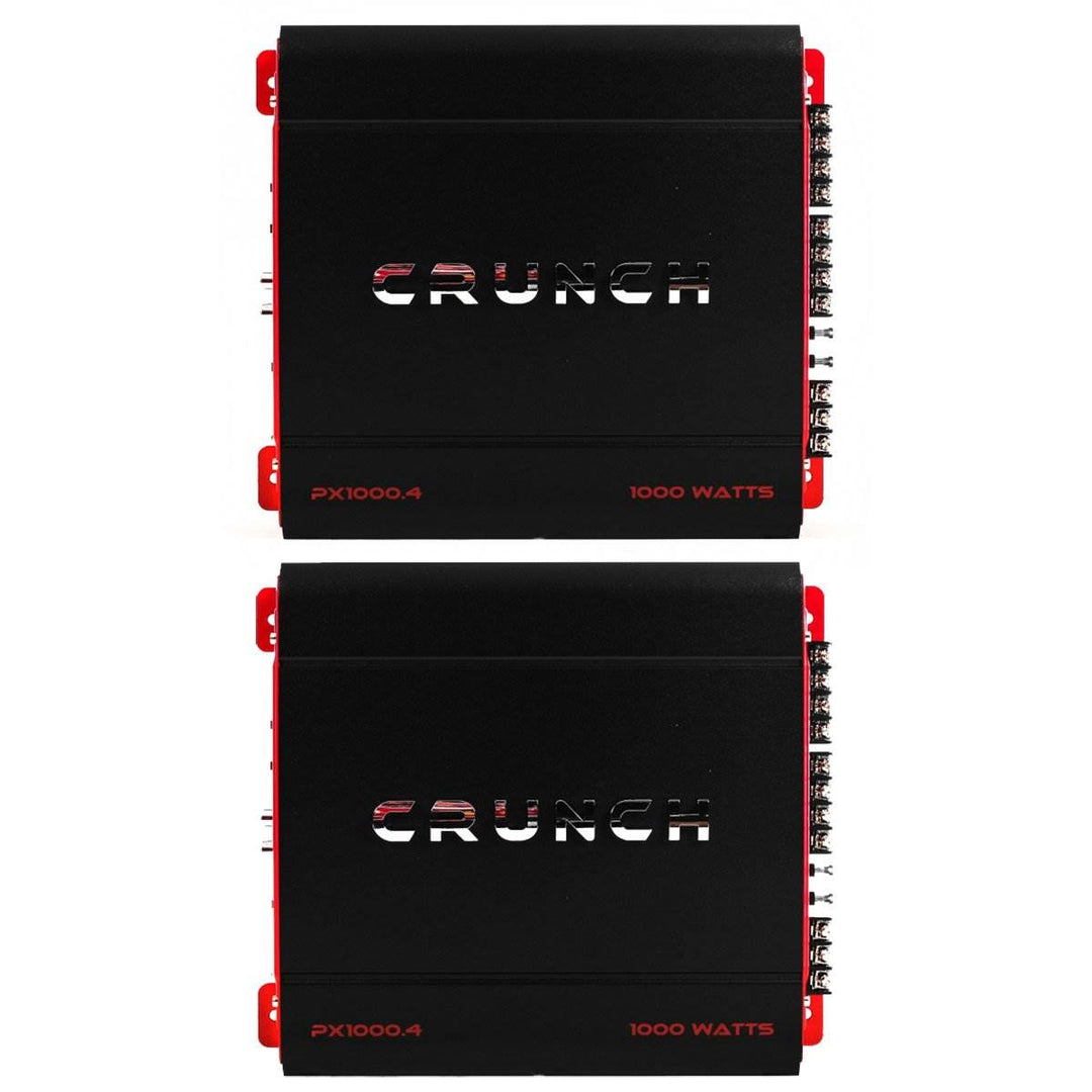 Crunch 4 Channel 1000 Watt Amp A/B Class Car Stereo Amplifier (2 Pack) - VMInnovations