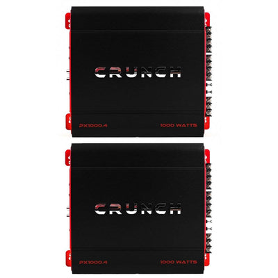 Crunch 4 Channel 1000 Watt Amp A/B Class Car Stereo Amplifier (2 Pack) - VMInnovations